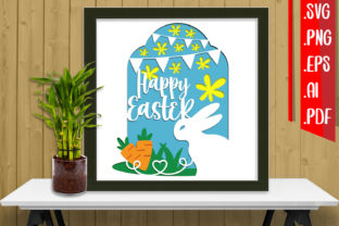 Easter Layered Papercut BUNDLE Svg Png Graphic 3D SVG By assalwaassalwa 7