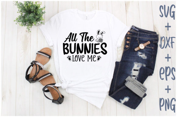 All the Bunnies Love Me Graphic Print Templates By Asifbd2