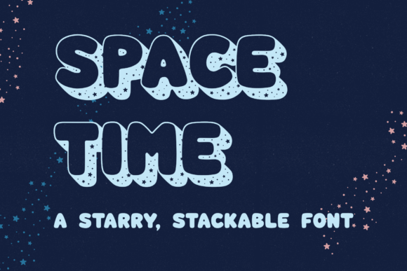 Space Time Font Display Font Di laurenashpole