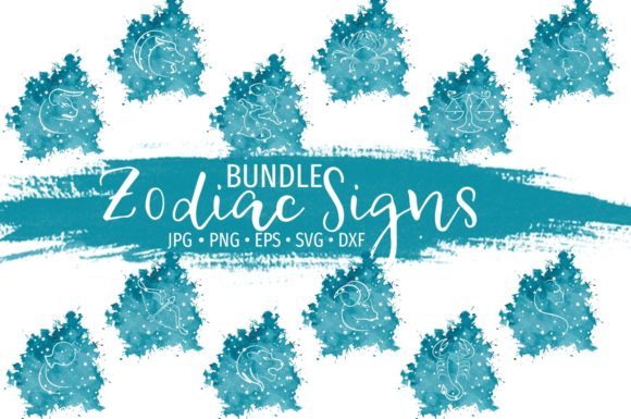 Zodiac Signs Bundle Graphic Illustrations By Scimmia Clipart