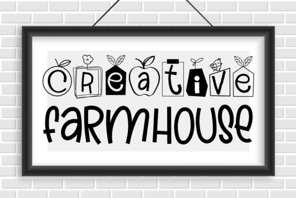 Creative Farmhouse Decorative Font By Nobu Collections