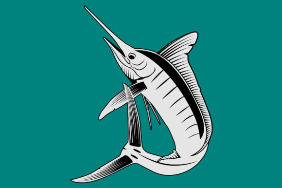 Marlin Fish Graphic Crafts By Infinity Design