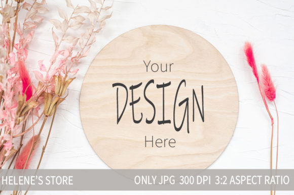 Round Sign Mockup, Jpeg Graphic Product Mockups By Helene's store