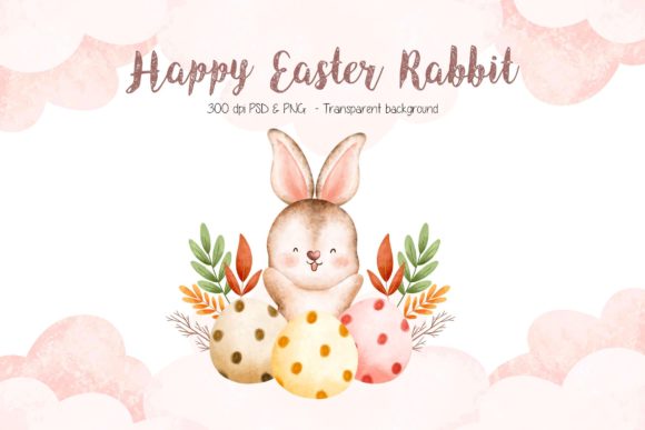 Happy Easter Rabbit Gráfico Ilustraciones Imprimibles Por Stellaart
