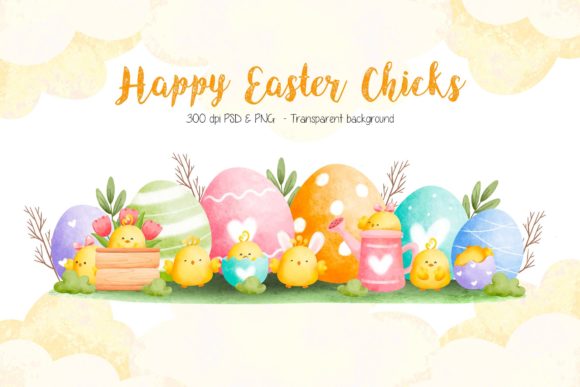 Happy Easter Background Graphic Illustrations By Stellaart