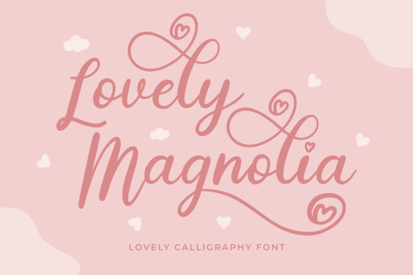 Lovely Magnolia Fuentes Caligráficas Fuente Por Rissyletter Studio