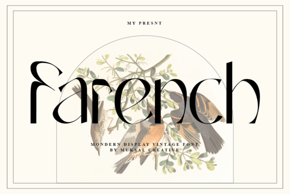 Farench Display Font By Muksal Creative