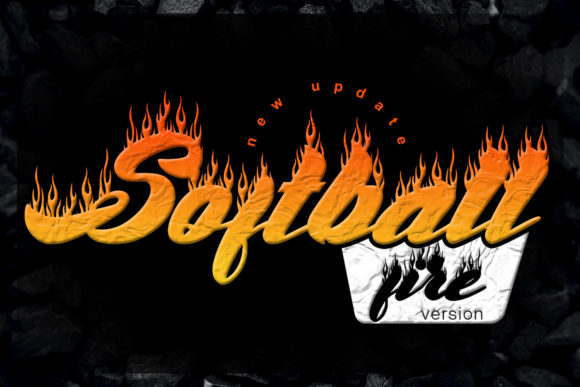 Softball Fire Decorative Font By Al Mughni Studio3