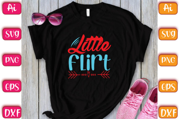 Little Flirt Graphic T-shirt Designs By KDP Grandmaster