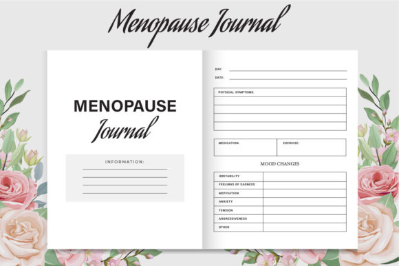Menopause Journal KDP Interior Gráfico Interiores KDP Por printile