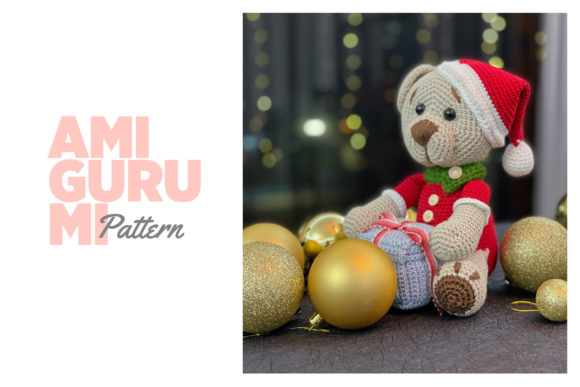 CROCHET PATTERN: Christmas Bear Graphic Crochet Patterns By sevdatoyss
