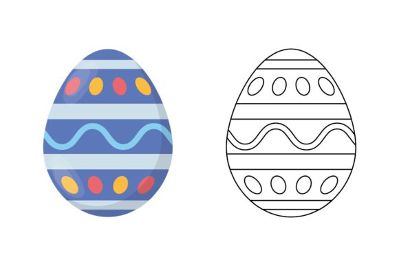 Easter Egg Coloring for Kids Afbeelding Kleurplaten & Kleurboeken voor Kinderen Door studioisamu