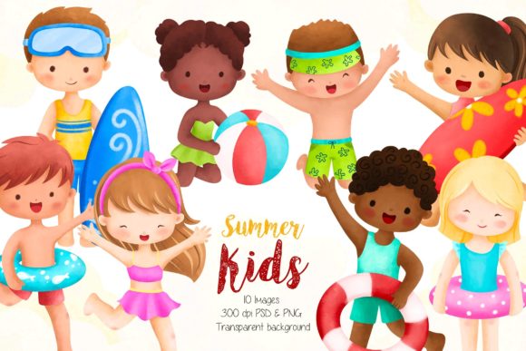 Summer Kids Illustration Graphic Illustrations By Stellaart