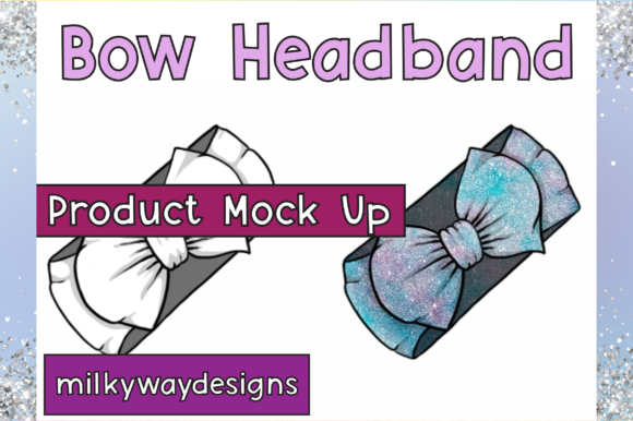 Bow Headband Product Mock Up Graphic Product Mockups By MilkyWayDesigns
