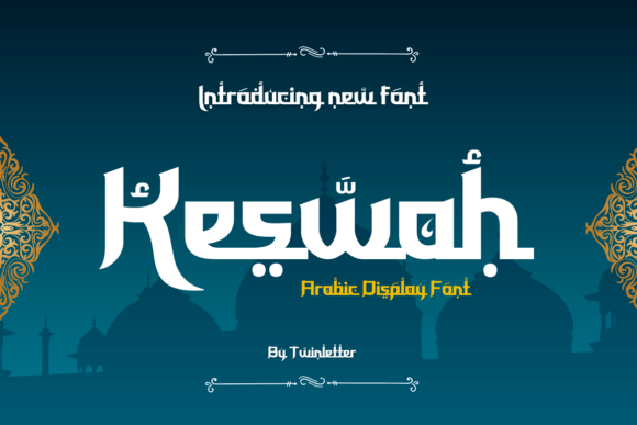 Keswah Display Font By twinletter