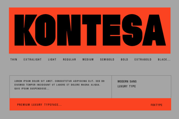 Kontesa Display Font By Foxtype