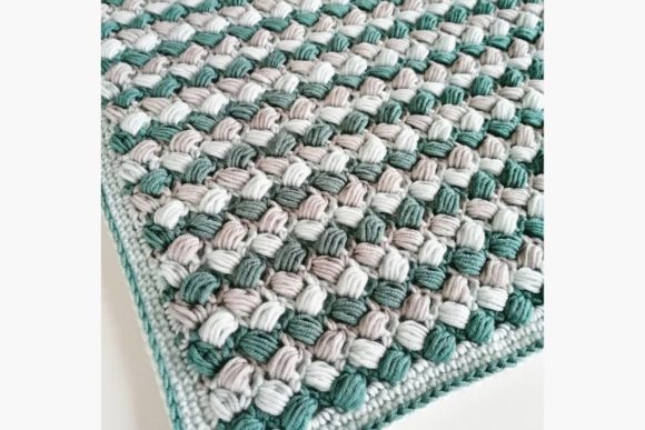 Puff Stripes Blanket Graphic Crochet Patterns By createdbycarolien