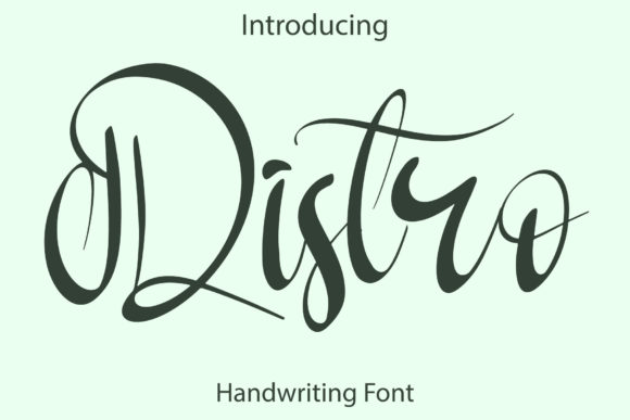 Distro Script & Handwritten Font By barurezeki10