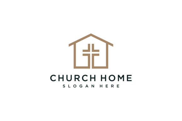 Church Home Logo Design Vector Graphic Logos By dunia8103