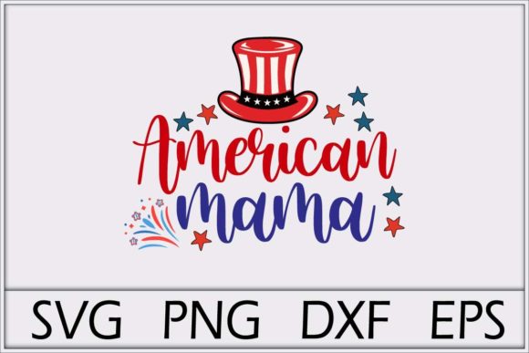 American Mama Svg Design Graphic Print Templates By Graphics Expert
