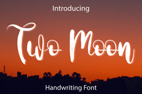 Two Moon Script & Handwritten Font By fahmistudio99