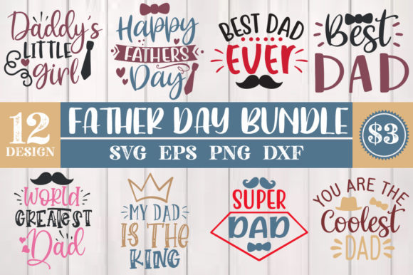 Father's Day SVG Bundle Graphic Crafts By SvgDesignStudio