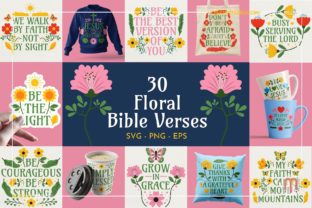 Floral Bible Verses Graphic Objects By millusti 1