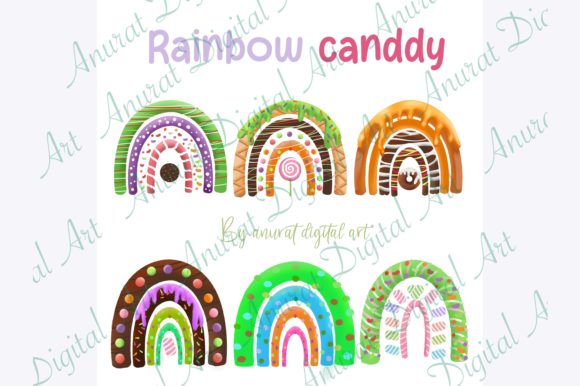 Rainbow Graphic Illustrations By Anurat Digital Art