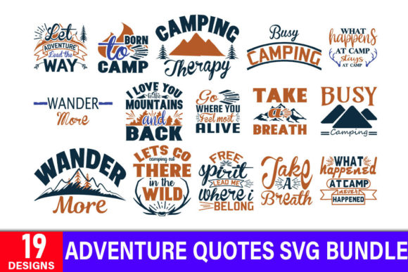 Adventure Svg Design Bundle, Graphic Crafts By Biyzid Graphics