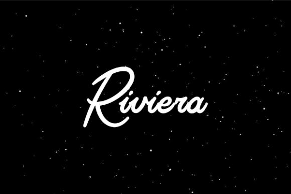 Riviera Skript-Schriftarten Schriftart Von mrpmize