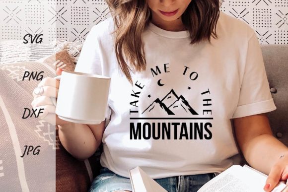 Take Me to the Mountains Svg Grafica Design di T-shirt Di DSIGNS