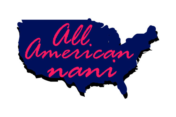 All American Nani Svg Us State Map Graphic Crafts By The-Printable