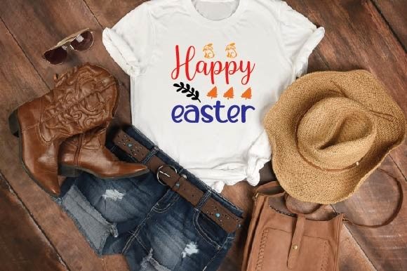 Happy Easter Graphic T-shirt Designs By Trendy CraftSVG