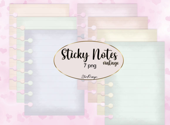 Sticky Notes Clipart Graphic Illustrations By StardDesign