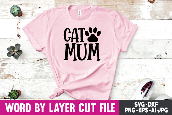 Cat Mum Svg Graphic Print Templates By Summer.design