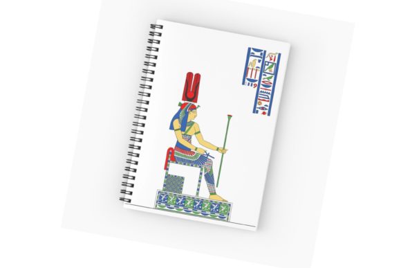 Hathor - a Major Goddess in Ancient Egyp Graphic Illustrations By Urtica Design