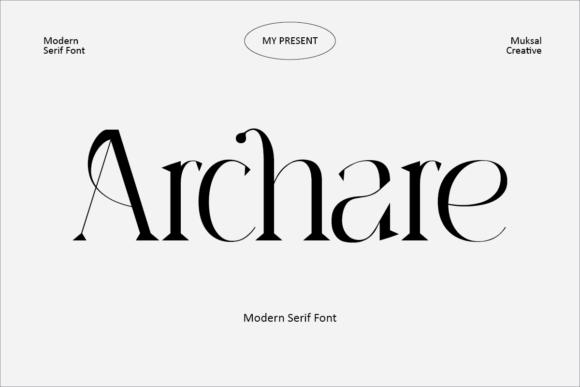 Archare Serif Font By Muksal Creative