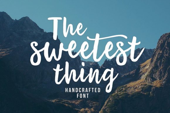 The Sweetest Thing Script & Handwritten Font By seniorsstudio