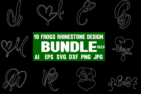 Love Rhinestone Design Bundle Graphic Print Templates By Graphic Art