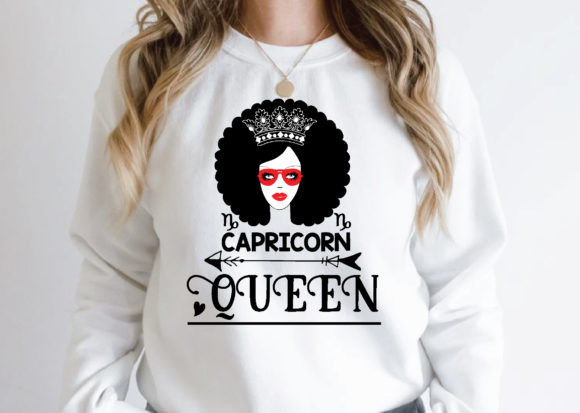 Capricorn Queen Svg Graphic T-shirt Designs By selinab157