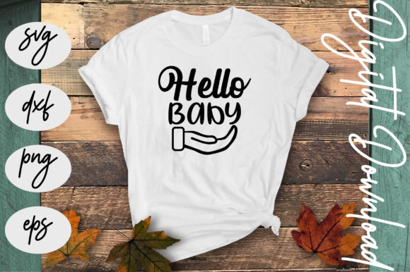 Hello Baby Graphic T-shirt Designs By fiverrservice1999