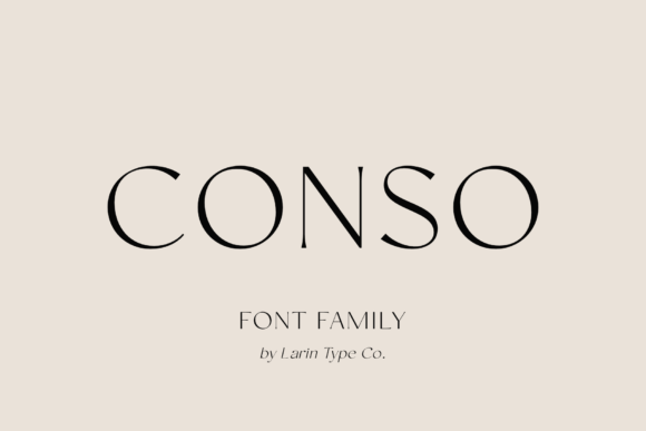 Conso Sans-Serif-Schriftarten Schriftart Von Pasha Larin