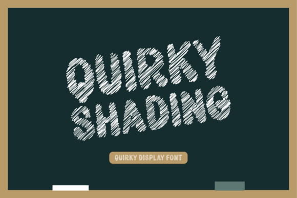 Quirky Shading Display Font By jinanstd