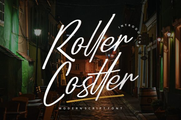 Roller Costter Script & Handwritten Font By Vunira