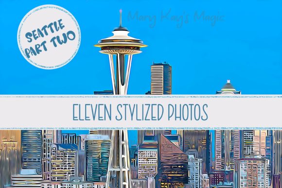 Seattle Stylized Images-Part Two-JPGs Graphic Abstract By Mary Kay's Magic