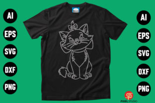 Cat Rhinestone T Shirt Design Graphic T-shirt Designs By ashrafulisam64 3