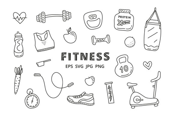 Fitness Graphic Icons By Starry
