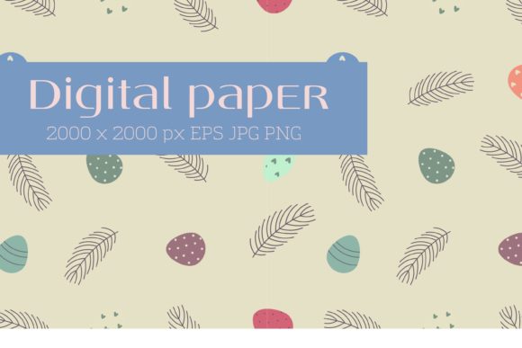 Seamless Background with Easter Eggs Grafik Papier-Muster Von Art's and Patterns
