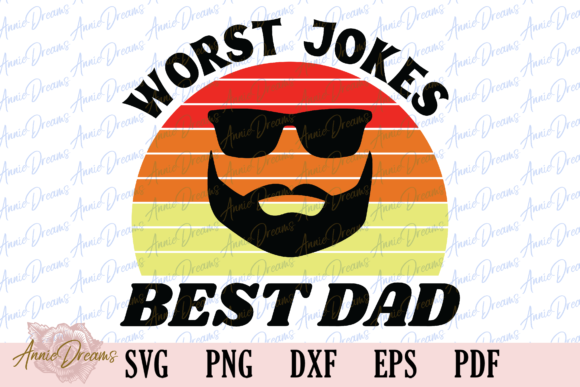 Worst Jokes Best Dad Graphic Crafts By AnnieDreams