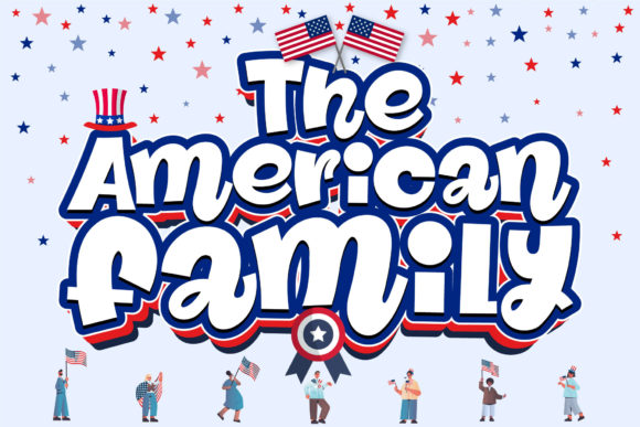 The American Family Display Font By Nobu Collections